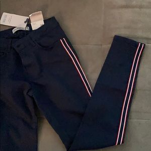 Red& White Stripe Jeans